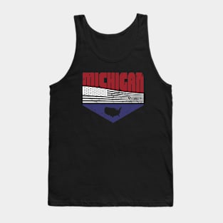 Retro Vintage Michigan USA Tank Top